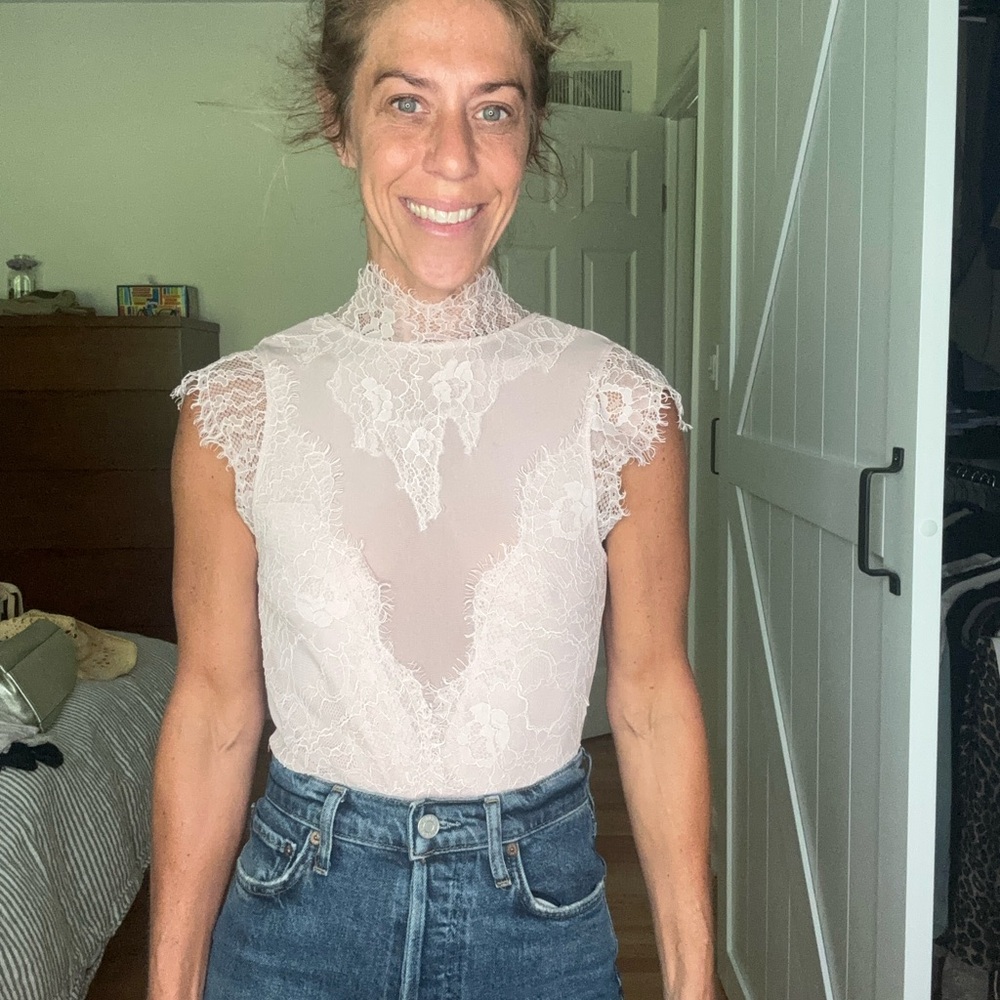 Free People Lace Women’s Top in Blush